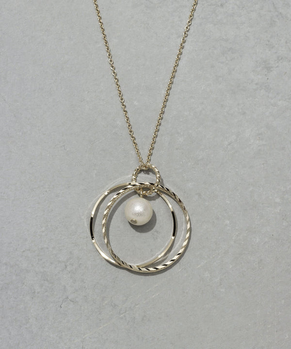 JMG250004 CO Round Pearl Long Necklace