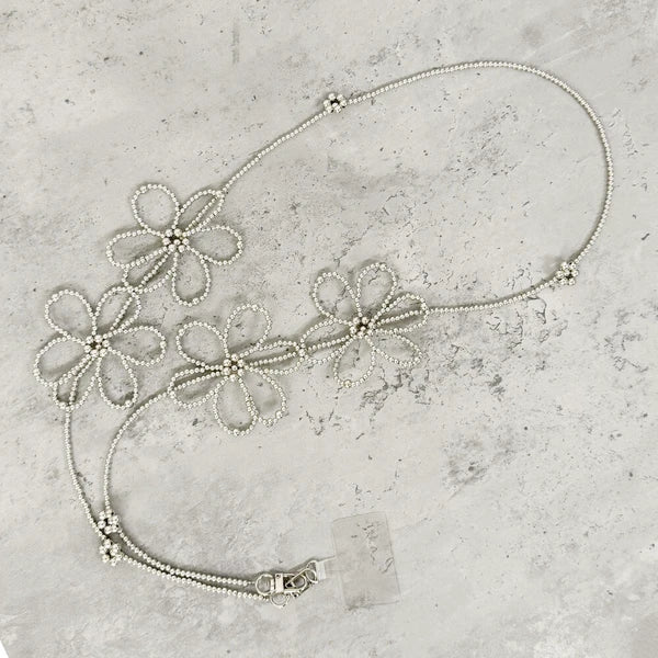 2410087 GO Flower Shape Beads Phone Chain