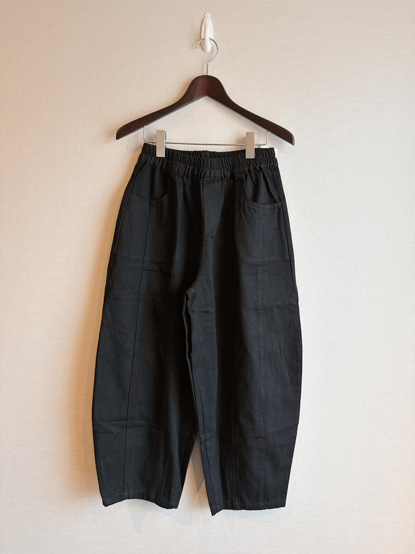 2412075 CC Cotton Twill Wide Pants - Black