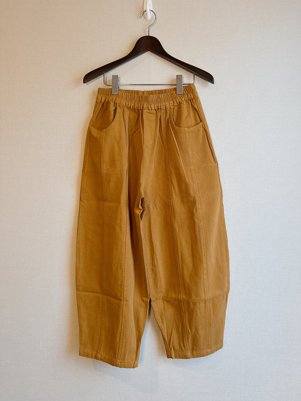 2412075 CC Cotton Twill Wide Pants - Camel