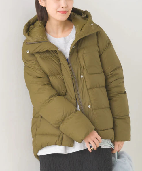 2412146 OM Hooded Down Jacket - Green