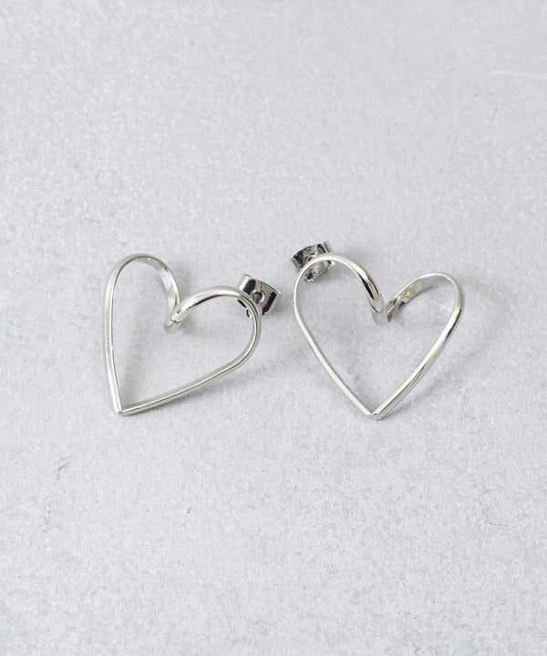 JMG250026 CO Heart Metal Earrings