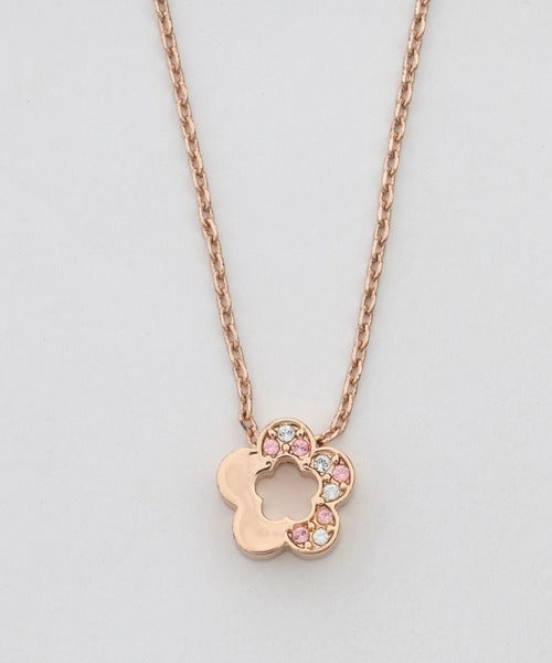 2412064 MQ Half Stone Daisy Necklace