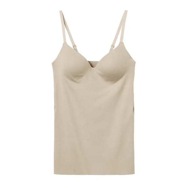 2410088 KI Cotton blend Camisole bra (MIJ) -  Beige