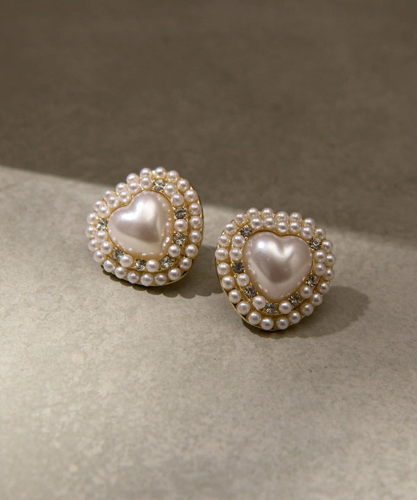 JMG250053 LA Pearl Heart Earrings