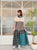 2408081 IR Checked Patchwork Skirt - Green