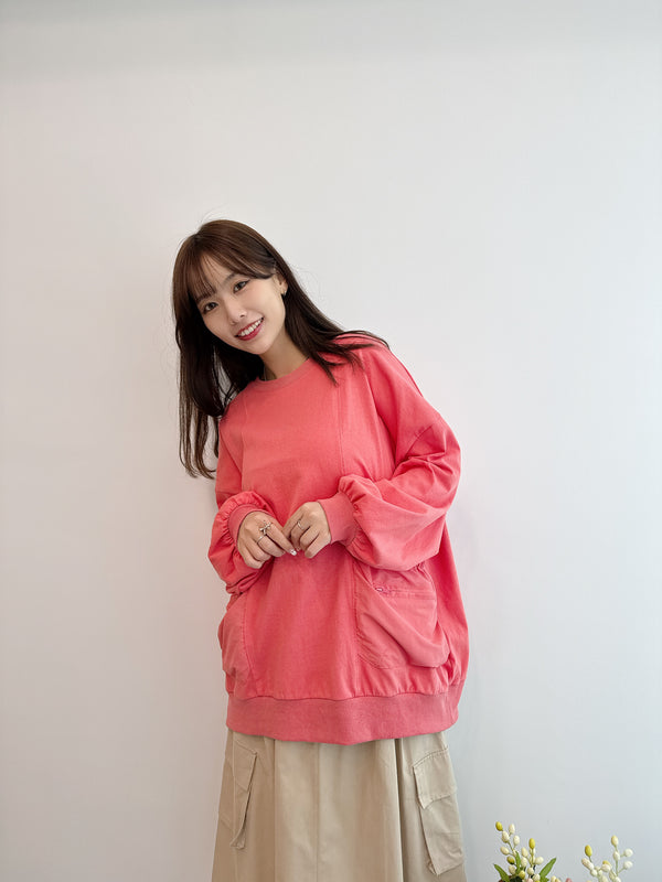 2502028 LUP 3D Pockets Pullover - Pink