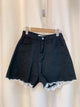 2403070 PG  High Waist Lace Stitching Shorts