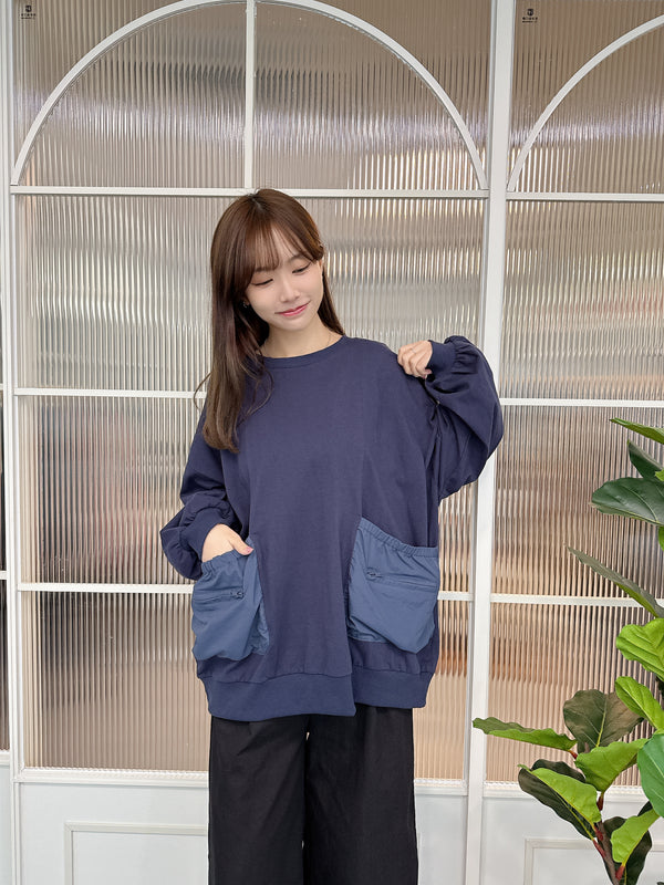 2502028 LUP 3D Pockets Pullover - Navy