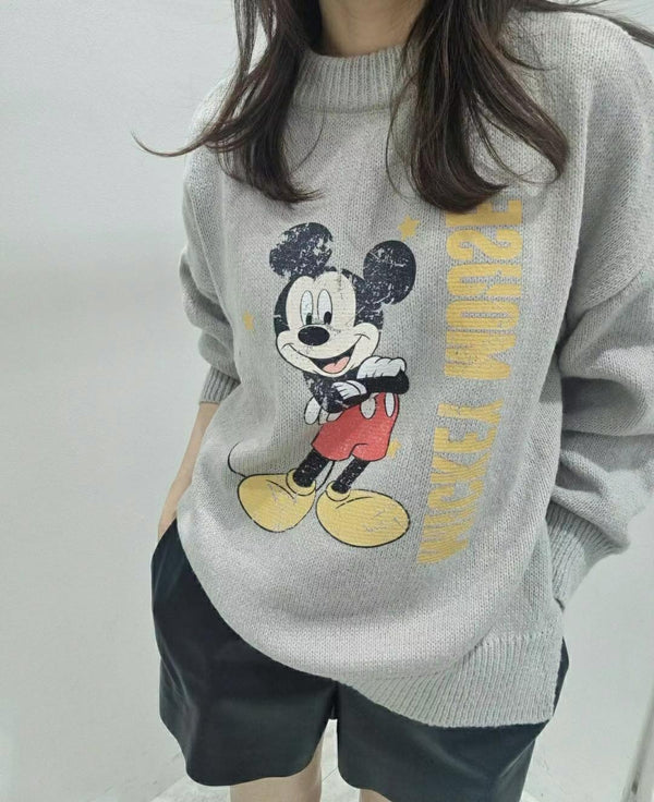 2312117 DIS Mickey Printed Knit Top