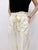 2407013 VE Waist Ribbon Pockets Pants - WHITE