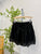 2408067 PR Sheer 2 Layered Shorts - Black