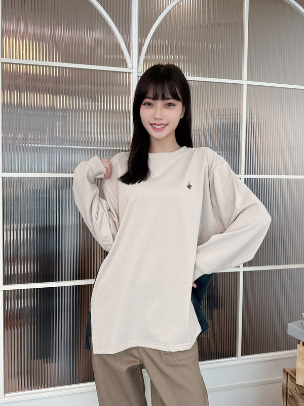 2501129 PH Check Sleeves Pullover - Beige