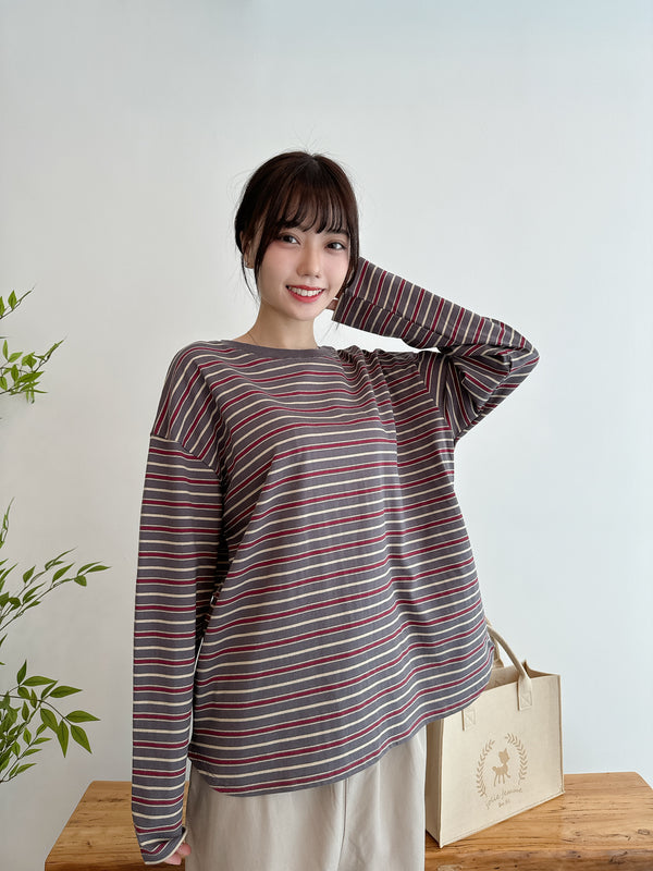 2410069	LUP	Mix Colour Border Tee -Charcoal