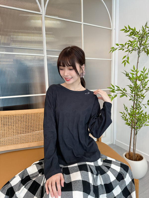 2410063	KE Dot Jacquard Tee - Charcoal