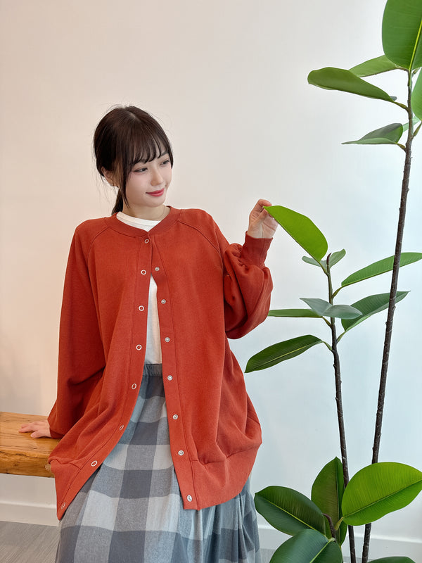 2410068	LUP	Button Colour Cardigan -Orange