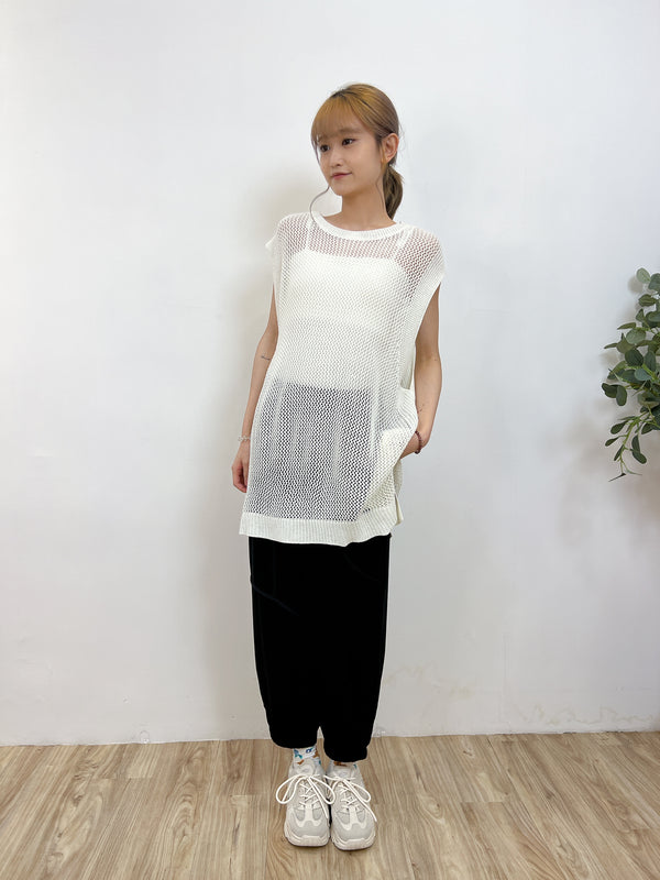 2407033 CO Knit Sleeveless Pullover - Ivory