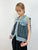 2407040 AN Tulle Layered Denim Tank Outer