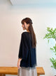 2408076 GLA 3/4 Sleeves Tulle Top - Black