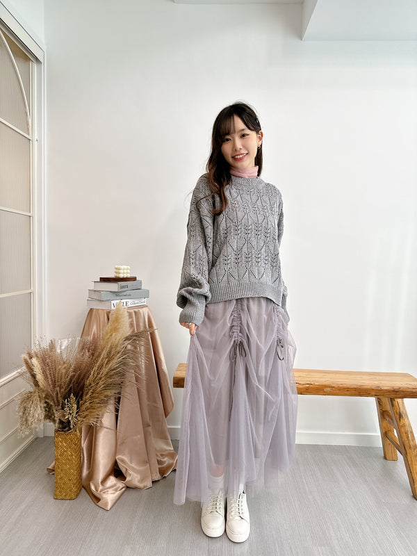 2409122 EST Tulle Skirt - Grey