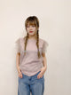 2406016 RP Tulle Layered Knit Pullover