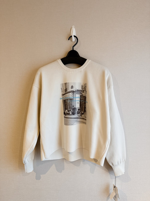 2412101 INC City Print Sweater - White