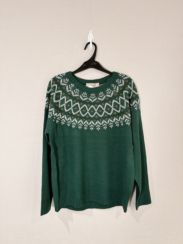 2412116 IS Nordic Sweater - Green