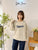 2409172 CONS Two Tone Sweater - White