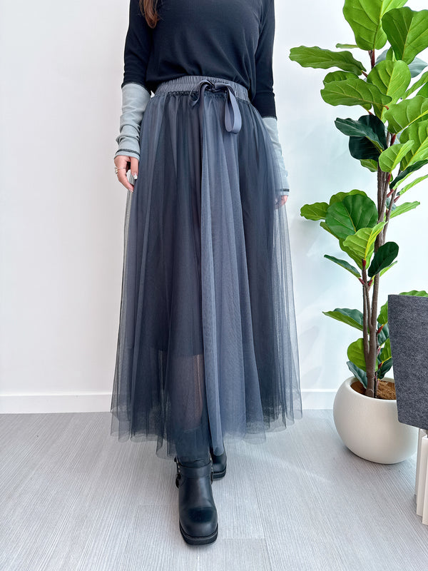 2412047 BE Volume Tulle Skirt - Black