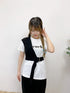 2404012 TER Irregular Suit Vest - Black