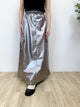 2403051 FR Metallic Pocket Skirt - Charcoal Silver