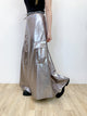 2403051 FR Metallic Pocket Skirt - Charcoal Silver