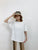 2406076 GLA Cool Touch Crochet Sleeves Tee - White