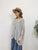 2406081 CO Sheer Button Cardigan - Grey