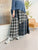 2408081 IR Checked Patchwork Skirt - Blue