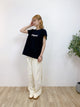 2407022 CO French Sleeves Tee - Black