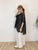 2406085 LUP Tunic Button Blouse - Charcoal