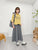 2408047 KL Nylon A-LINE Skirt - Grey