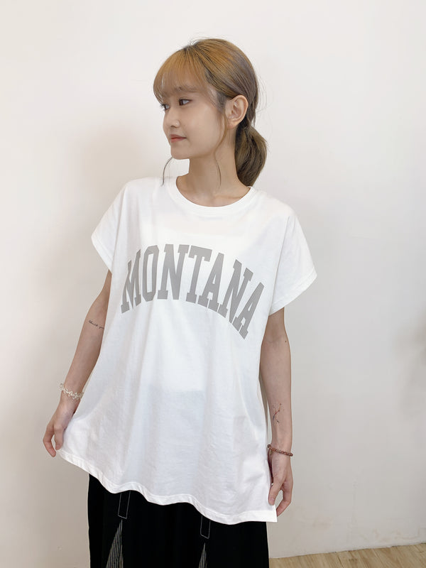 2407041 BOU MONTANA Logo Tee - White