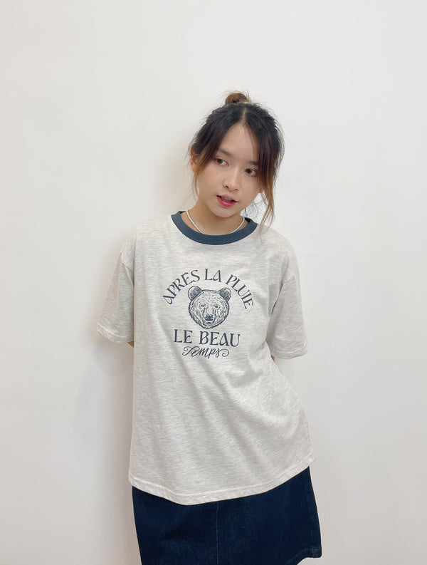 2408039 BON Bear Logo Tee - White