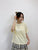 2408002 EH Lace Logo Tee - Yellow