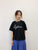 2408002 EH Lace Logo Tee - Black