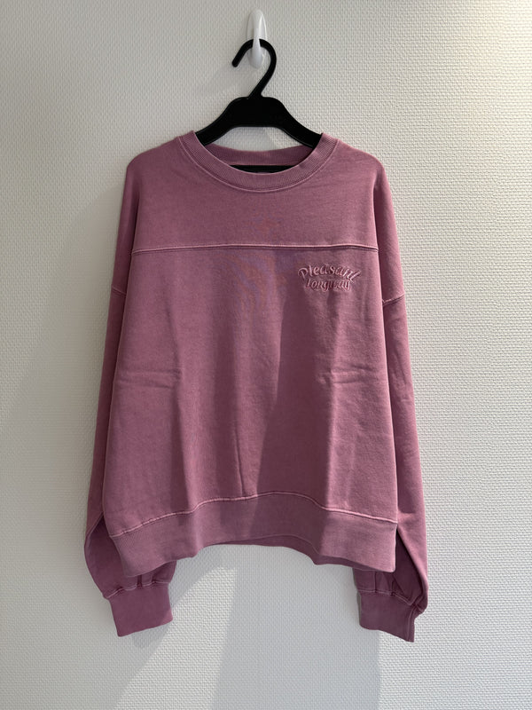 2501093	UN Washed Back Print Pullover - Pink